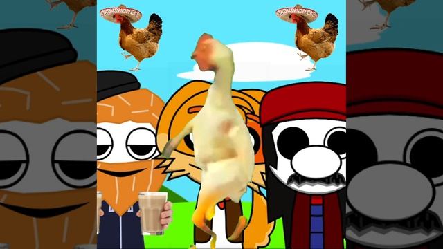 Sprunki Chiken CoCo Dance 🐔🥚🐓 Sprunki Who Are You #funny #sprunki #meme #animation #murga