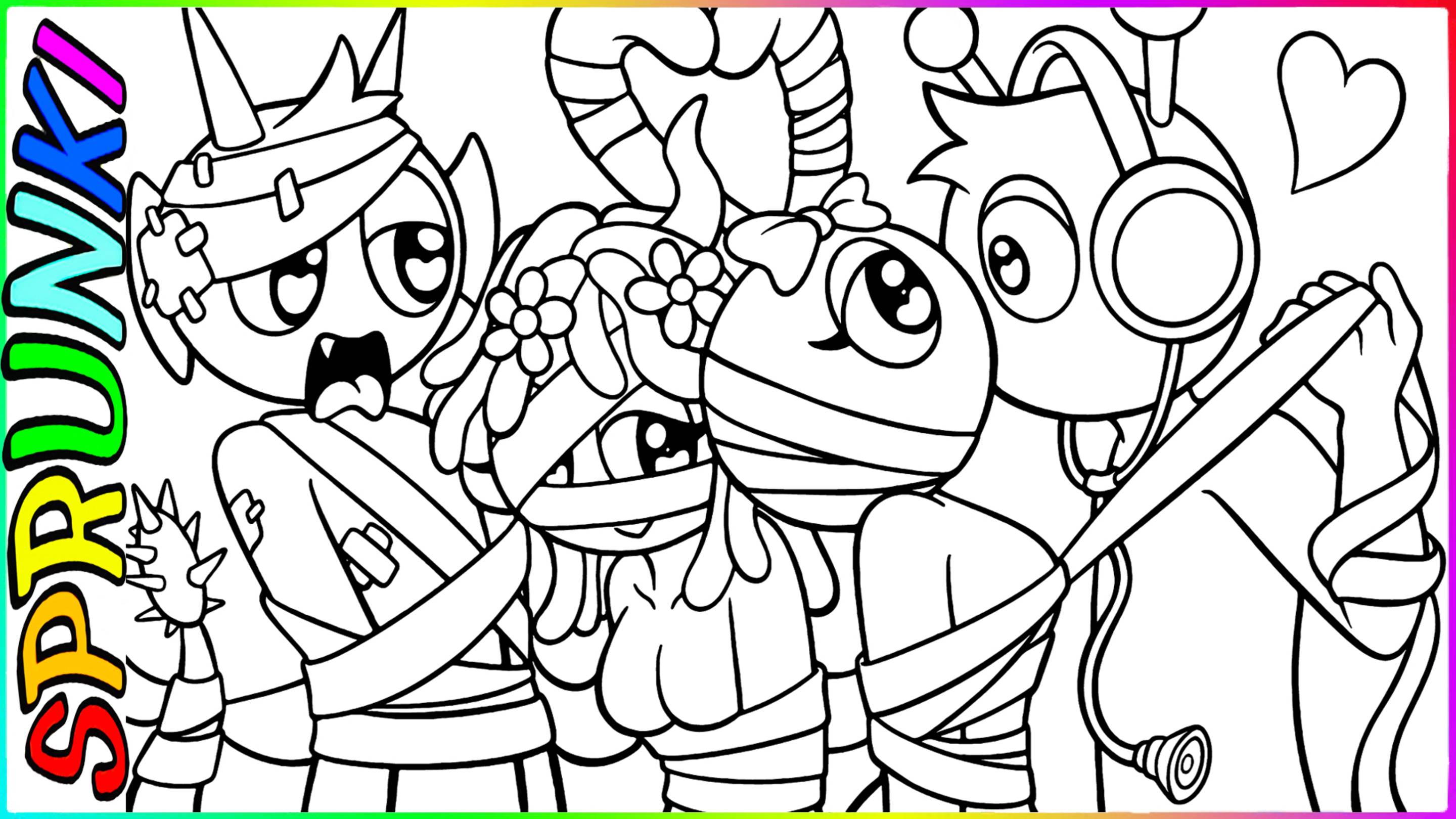 Incredibox Sprunki - Oren, But Fake Doctor?!  / NEW COLORING PAGES/ Сoloring For FUN