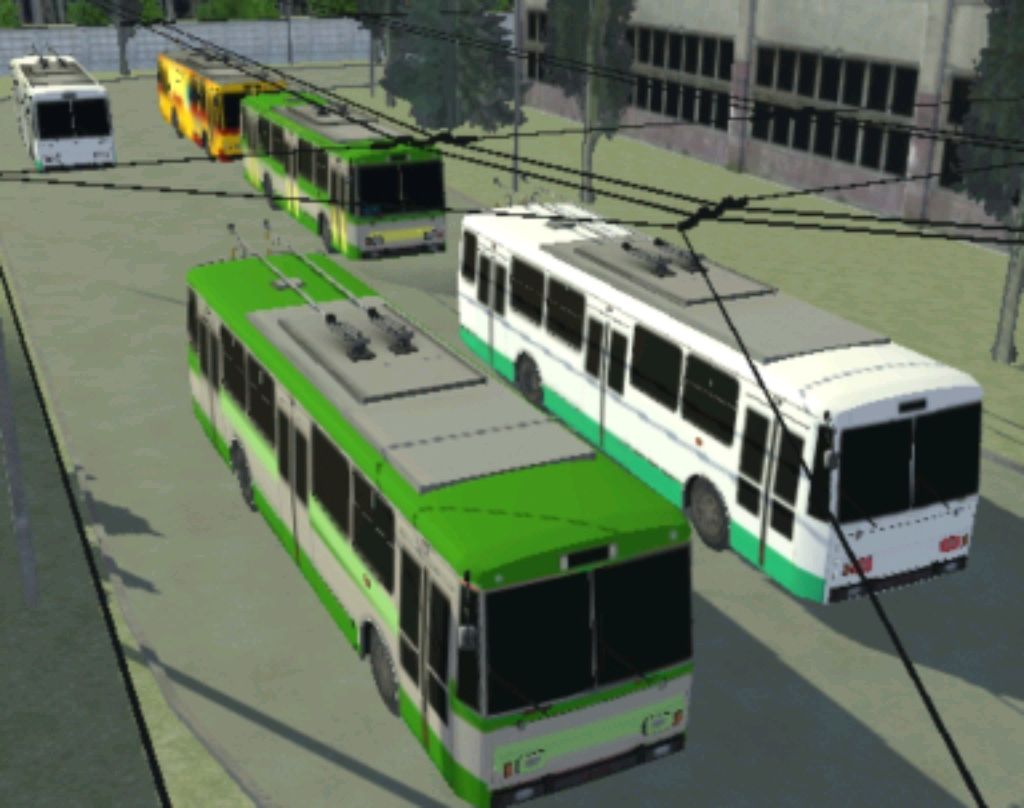 Играю в micro trolleybus simulator