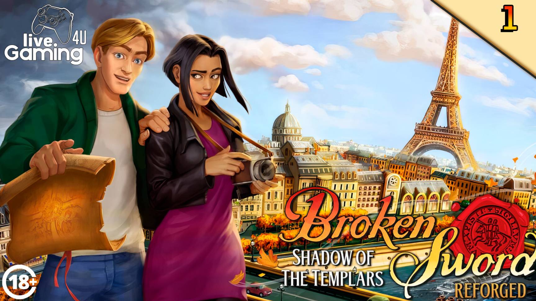 Broken Sword: Shadows of the Templars Reforged | Прохождение на ПК часть 1 #LG4U_BS1r #livegaming4u