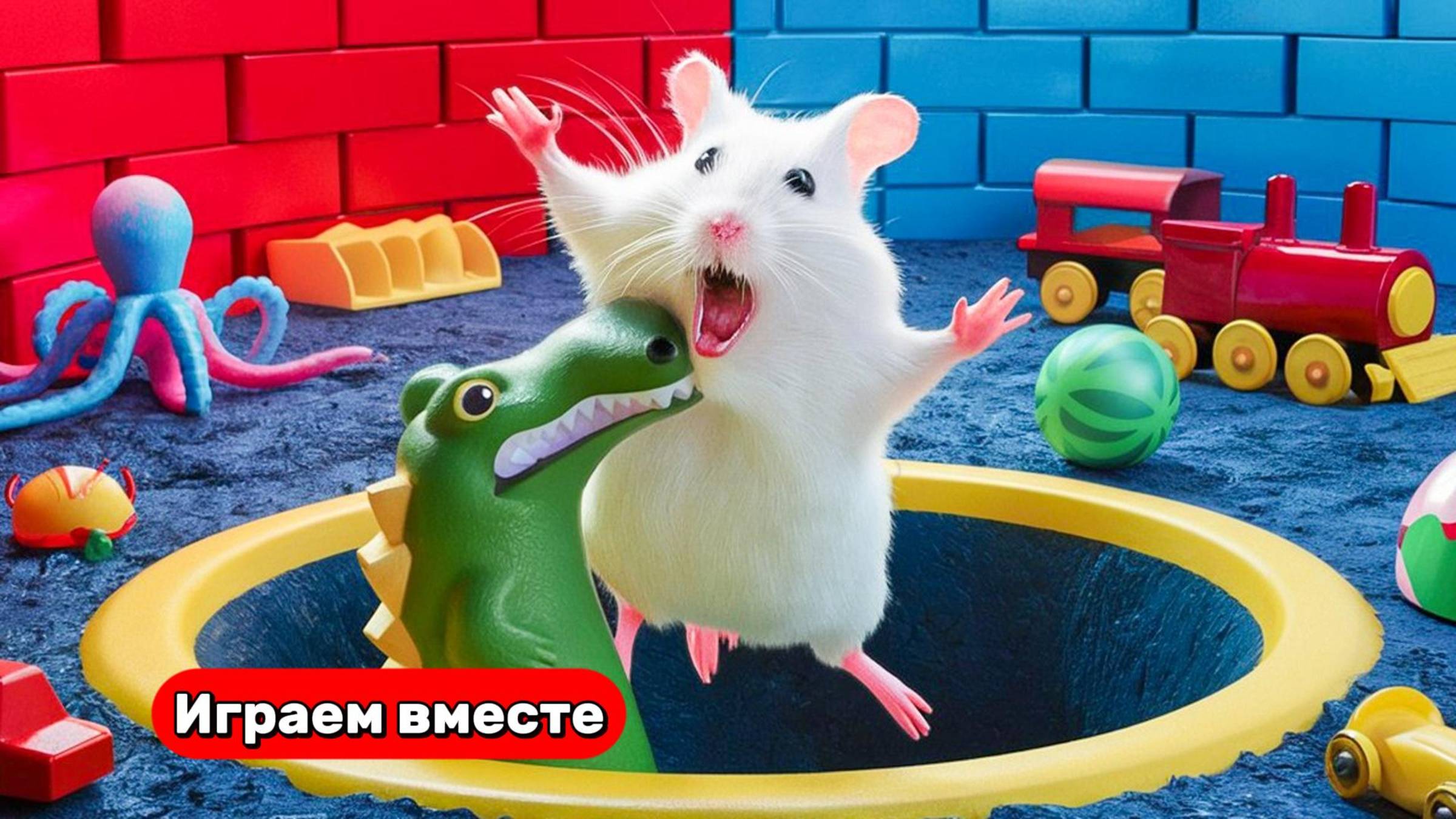 Вызов для умного Хомяка 🐹 ХОЛОДНЫЙ и ГОРЯЧИЙ лабиринт ! Видео для детей !