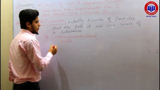 Class 9 Chemistry – Moles- Avogadro’s Number - Terminologies – GLS – Lecture5