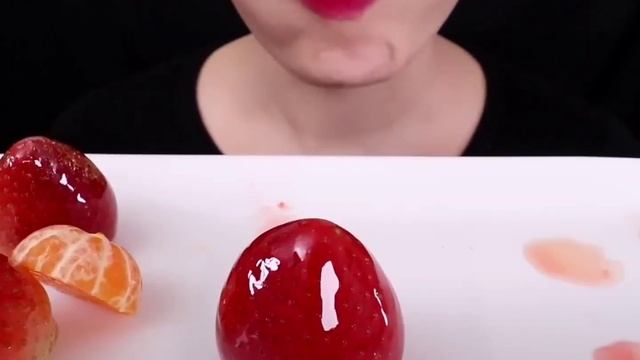 Клубничные сладости  АСМР ЕДА  ASMR FOOD