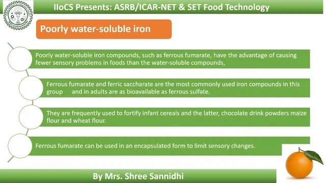 Food fortification