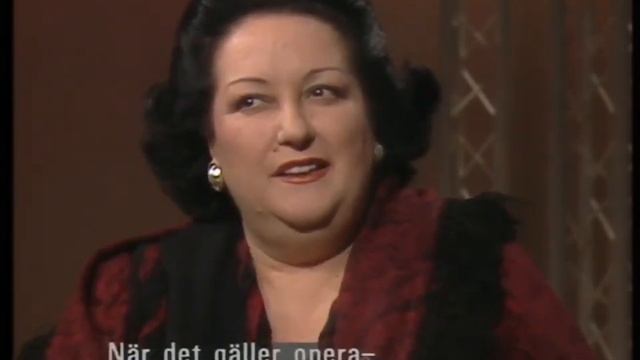 Montserrat Caballe about Freddie Mercury and Opera. Jacobs Stege, Sweden. 03.12.1988