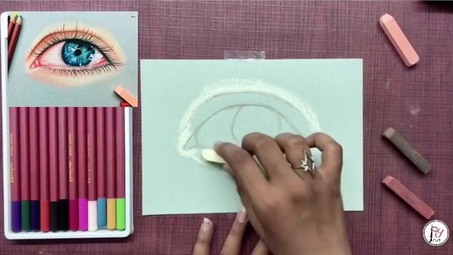 Soft pastel pencil review and demonstration/Mont marte soft pastel pencil /py art