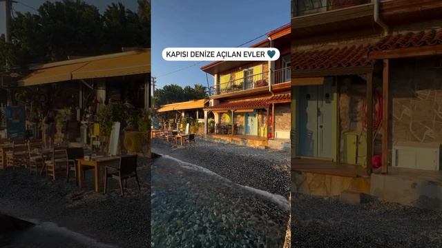 Kapısı denize açılan evler