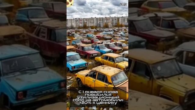 С 1 января снова повысился утилизационный сбор на автомобили: +20% к ценнику #авто #цены