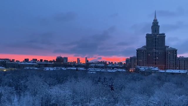 А такой сегодня был первый в этом году рассвет