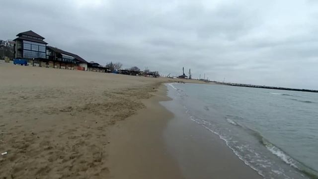 Walking Makhachkala. City beach "Berezka" (February 8, 2021)