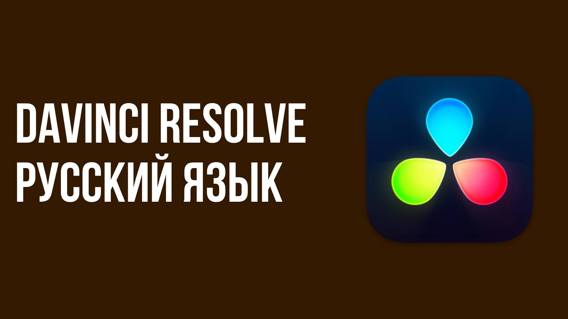 Davinci resolve русский язык