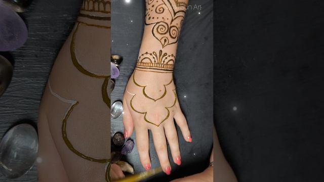 Создаём мехенди при помощи хны #мехенди #арт #бодиарт #henna