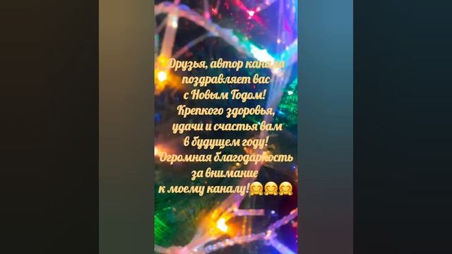 С Новым Годом, друзья! Спасибо за ваше внимание к моему каналу! Благодарю!🤗❤️