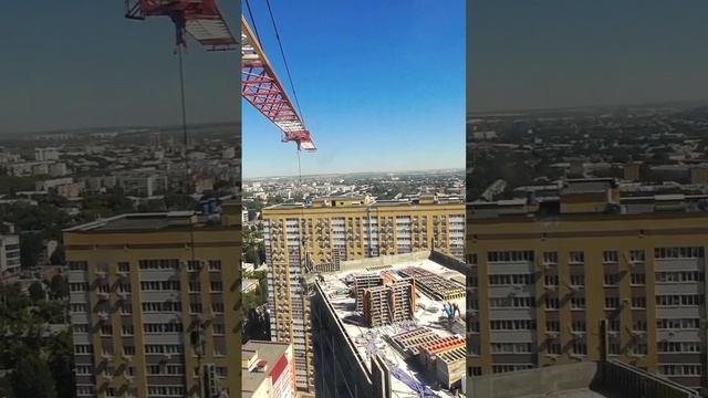 Заливаем парапет #башенныйкран #стройка #монолит
