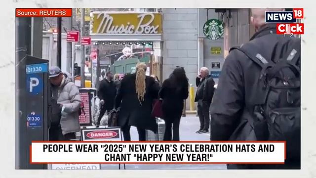 New Year Celebration  NYC Ball Drop Final Countdown, Revelers Gather In Times Square  N18G.mp4