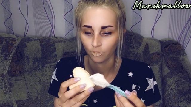 Песочное печенье  и нежный крем  Shortbread cookies and delicate cream chalk chalkasmr