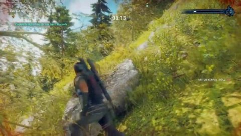 Just Cause 4, wingsuit stunt, laderas sur,la abadia