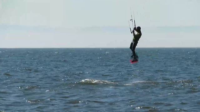 Kitesurfing on Lake Baikal