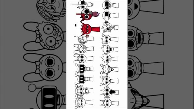 How to Color Sprunki Original vs Horror Incredibox Sprunki New Coloring Pages