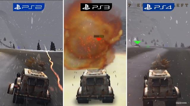 Twisted Metal Black | PlayStation 2 vs PlayStation 3 vs PlayStation 4 [Graphics Comparison]