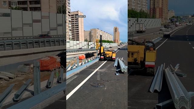 Дунайский проспект, делаем дороги безопасными. #дорожноеограждение #барьерноеограждение #змкспб