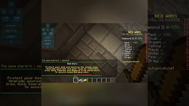 I was Bored so here, Bedwars with dream Manhunt music :D