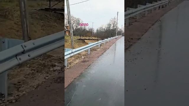 Продолжаем работы по монтажу барьерного ограждения #змкспб #дорожноестроительство #зима #shorts
