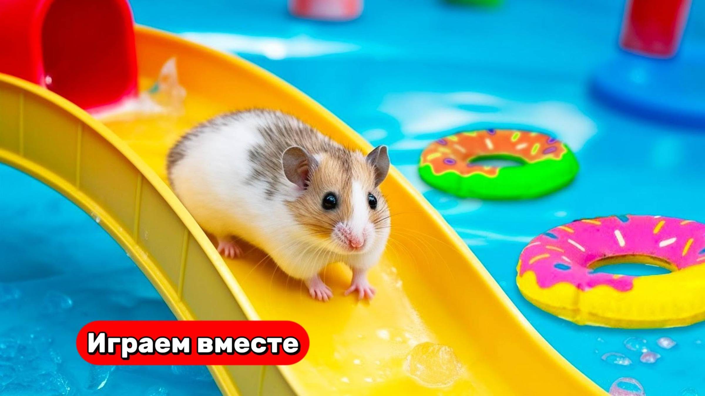 Разноцветный лабиринт для Хомяка 🐹 Видео для детей