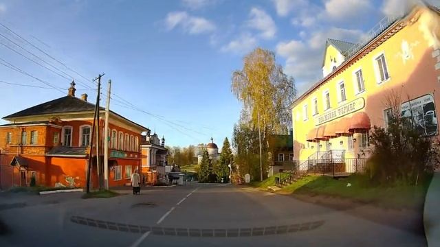 Раннее утро в городе Мышкин, поездка удалась