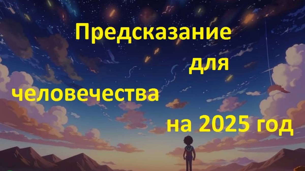 Предсказание для человечества на 2025год.