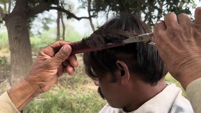 ASMR Fast Hair Cutting & Shaving With Barber Old