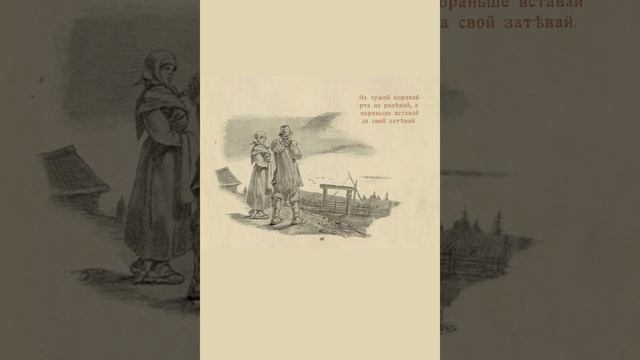 Русские пословицы и поговорки в рисунках