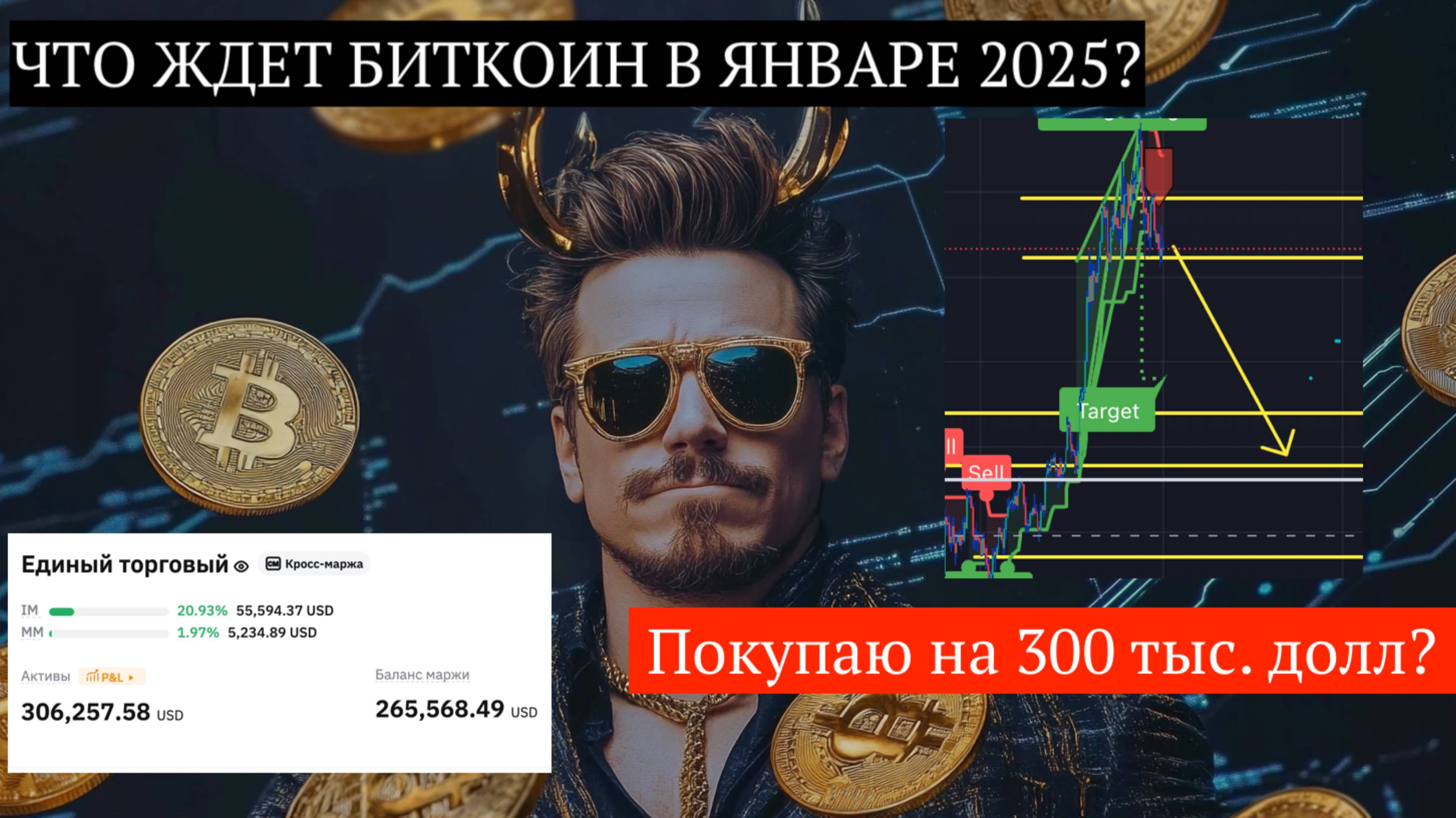 Что ждет биткоин в январе 2025 года. Подготовил 300 тыс долл. для покупки