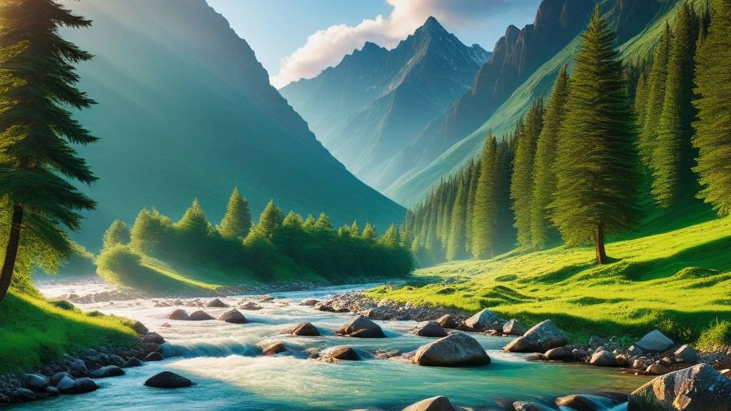 Горная река для 30-минутной медитации