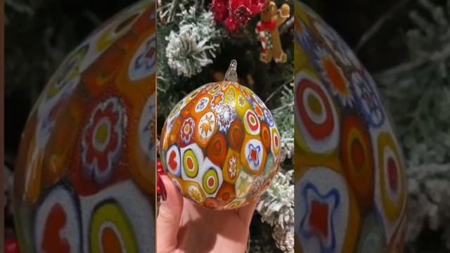 Шар миллефиори из муранского стекла -www.luchshiypodarok.ru
