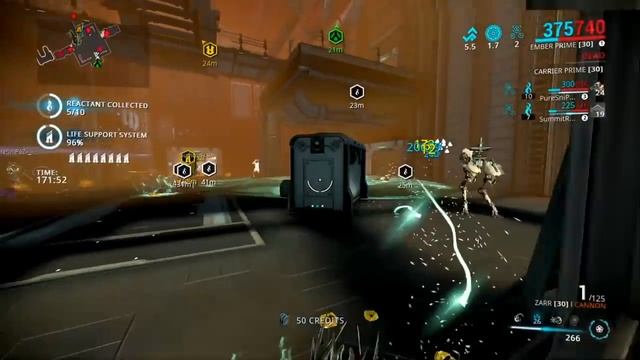 Warframe Ember Prime Vs Lvl 1,000 Enemies + Build