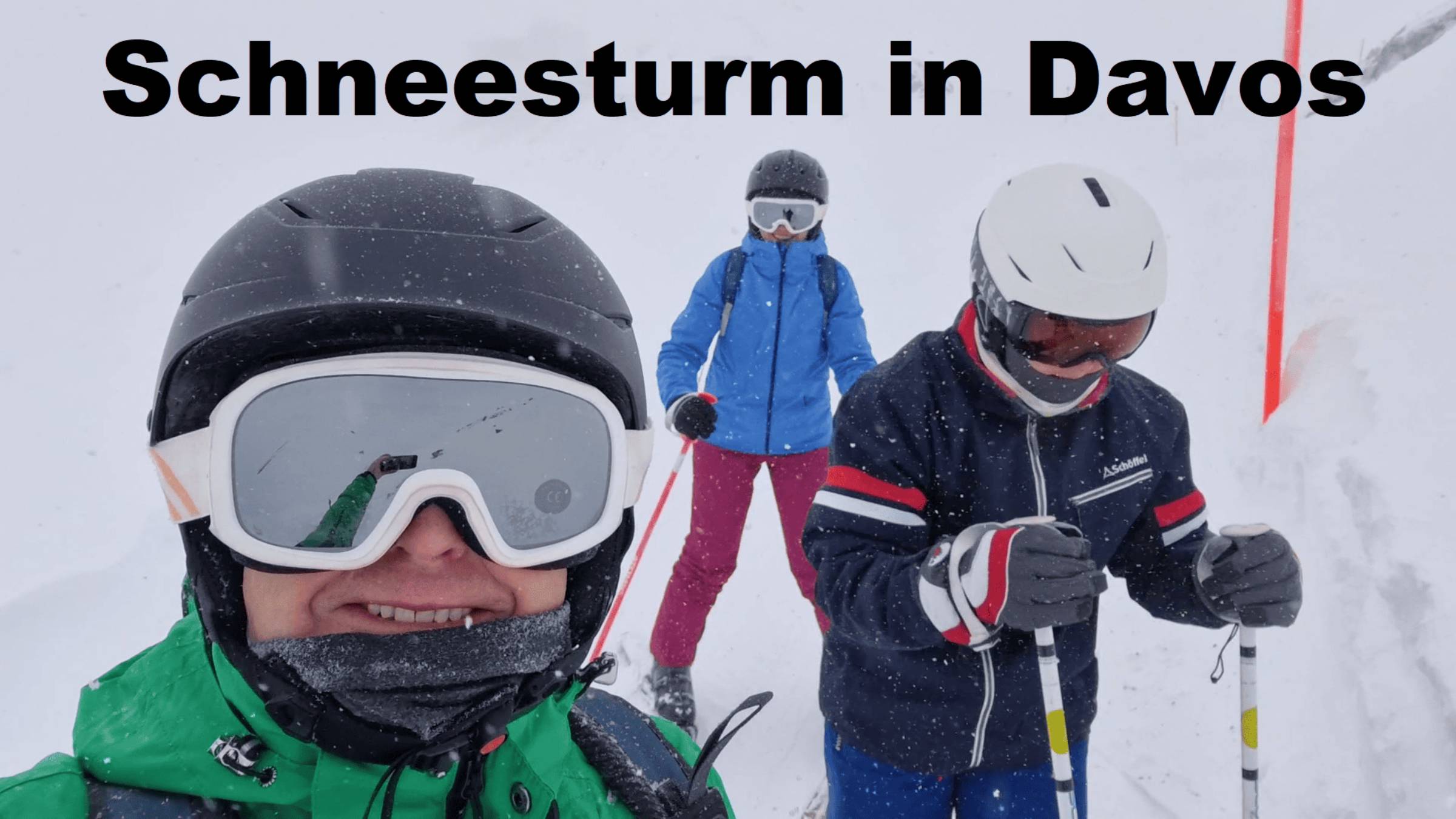 Stürmisches Wetter. Davos. Jakobshorn. Сильный ветер. Давос.