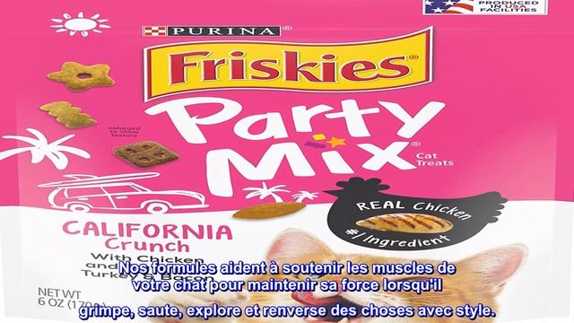 Bon produit -  Purina Friskies Made in USA Facilities Friandises pour chats, Party Mix California C