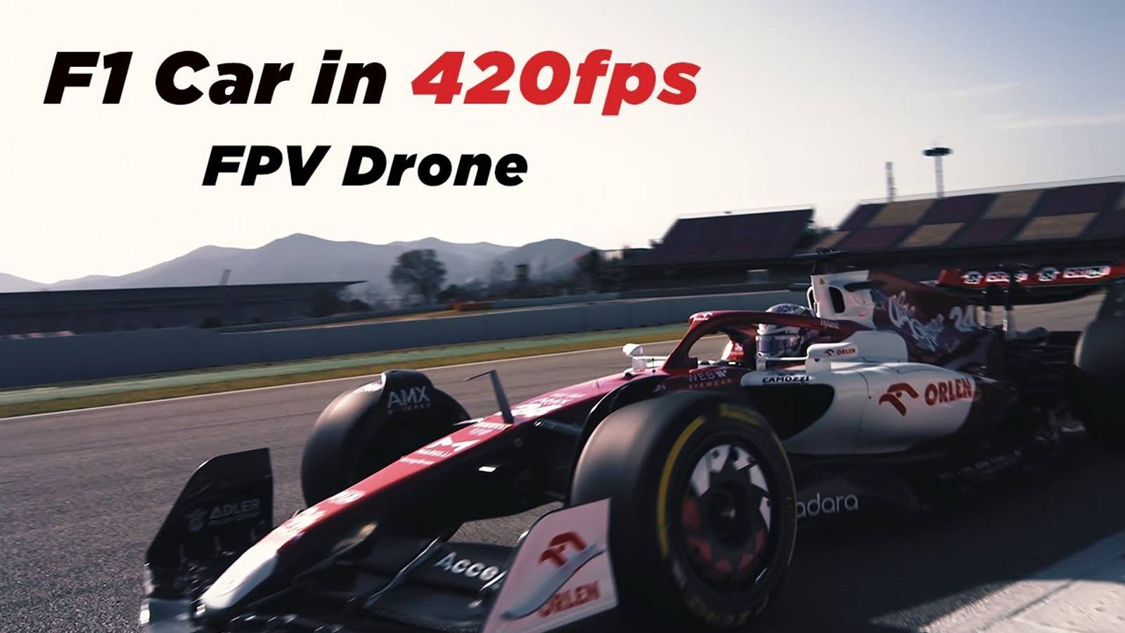 Formula 1 Car in Super Slow Motion ｜ Cinematic FPV