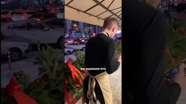 Посмотрите как мы украсили новое кафе к Новому году!