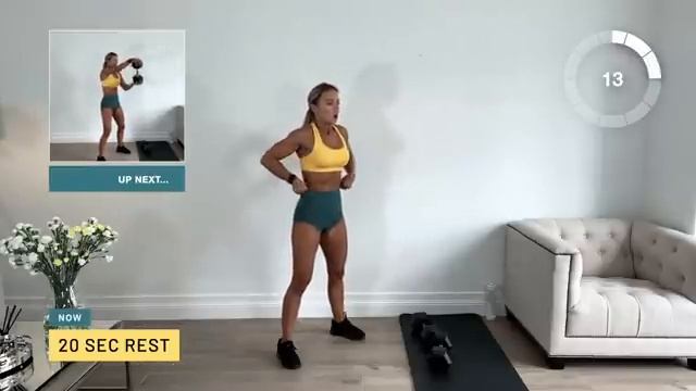 20 Min DUMBBELL HIIT WORKOUT at Home _ HIIT IT HARD Series Day 4