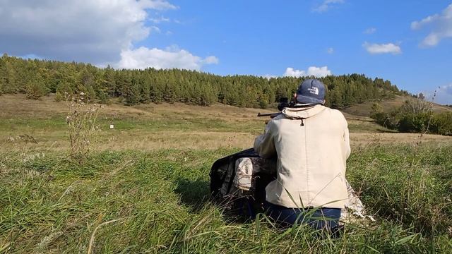 БАРС 4-1 5.6Х39. Пристрелка оптики ВОМЗ Пилад Orest 8×50.mp4