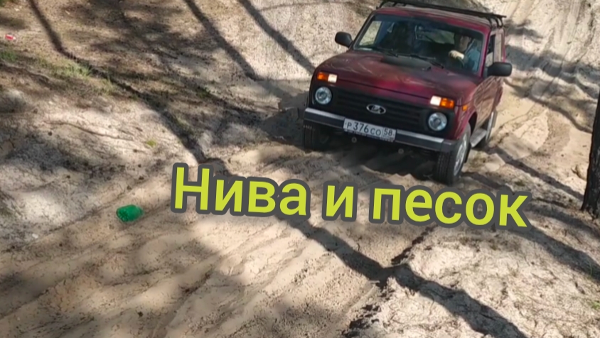 НИВА 4Х4/ Штатная Нива по песку.