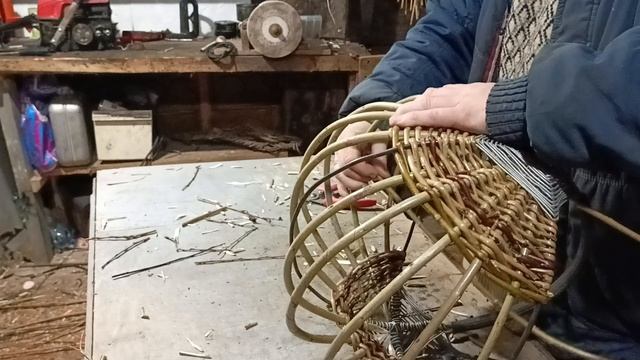 Плетение корзины от А до Я часть третья