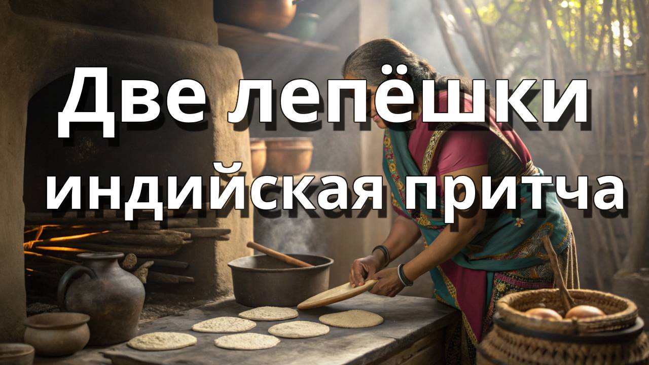 Две лепёшки индийская притча