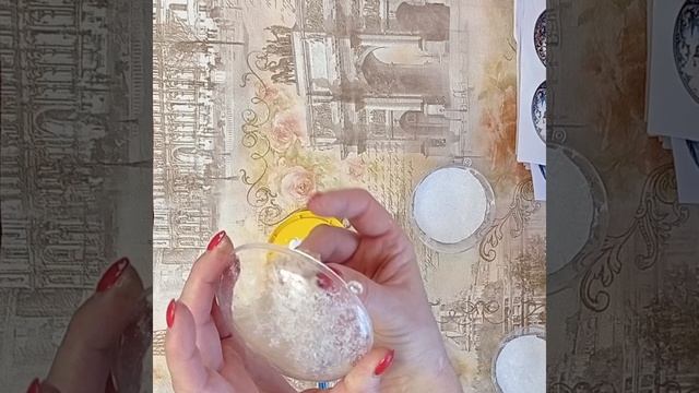 Оформление ёлочной игрушки в технике обратный декупаж, своими руками./ поделки / переделки /