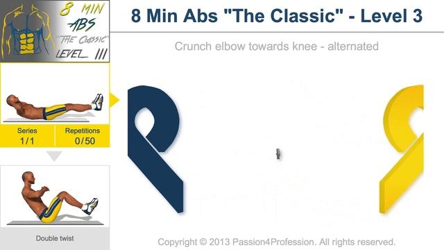 P4P 8 Min Abs Level 3 - No Music