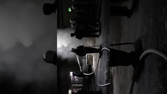 Пожар в Караганде на Вокзале