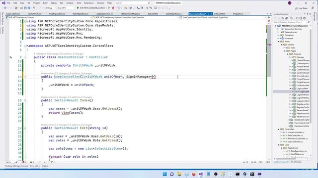 MVC Roles - Custom Webpage to Assign Roles to Users - Part 2 - Authorization - .NET Core 6