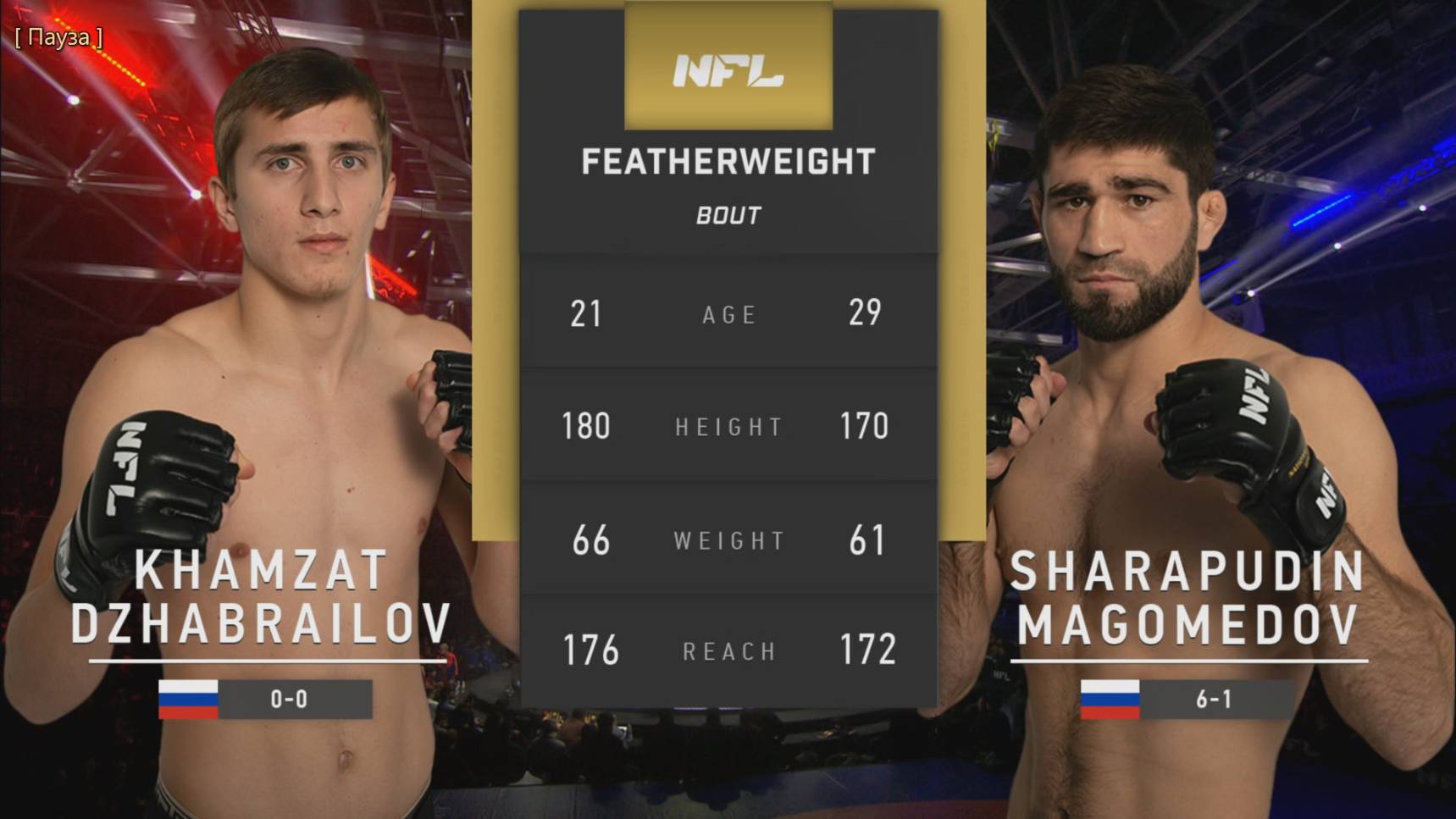 Хамзат Джабраилов vs. Шарапудин Магомедов | Khamzat Dzhabrailov vs. Sharapudin Magomedov | NFL 2